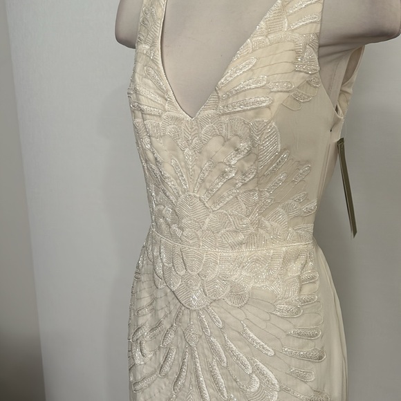 NICOLE MILLER BRIDAL WEDDING PS0004 $3500 SZ 8 AWH/ OFF WHITE - Picture 8 of 16